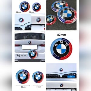 BMW hood and trunk bonnet badge emblems 2 Pins On Back